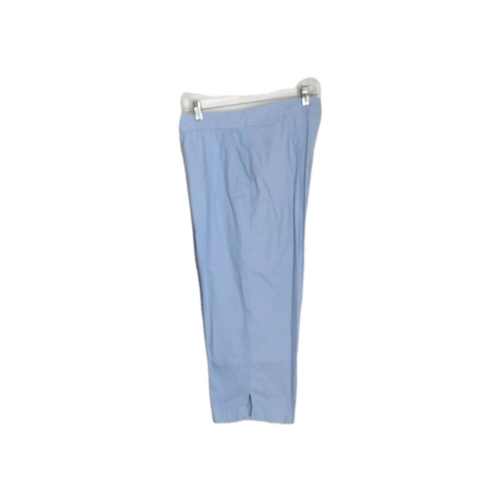 Basic Edition Capris Light Blue Thin Wale Lightweight Corduroy Size 10